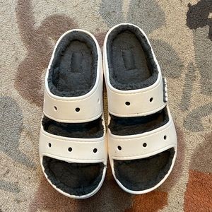 Platform Fuzzy Crocs Size 12 (women’s)